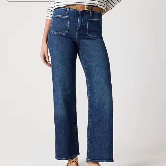 J Crew Slim wide-leg patch-pocket jean - Picture 1 of 5